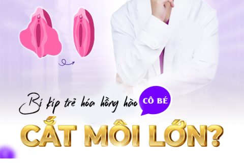Cắt môi lớn Bí quyết làm trẻ hoá hồng hào cô bé