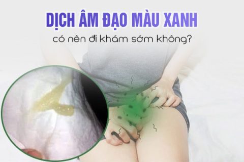 Dịch âm đạo màu xanh có nên đi khám sớm không