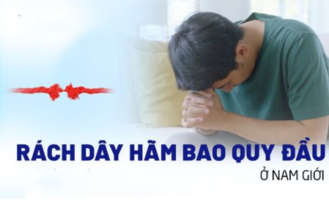 Rách dây hãm bao quy đầu ở nam giới